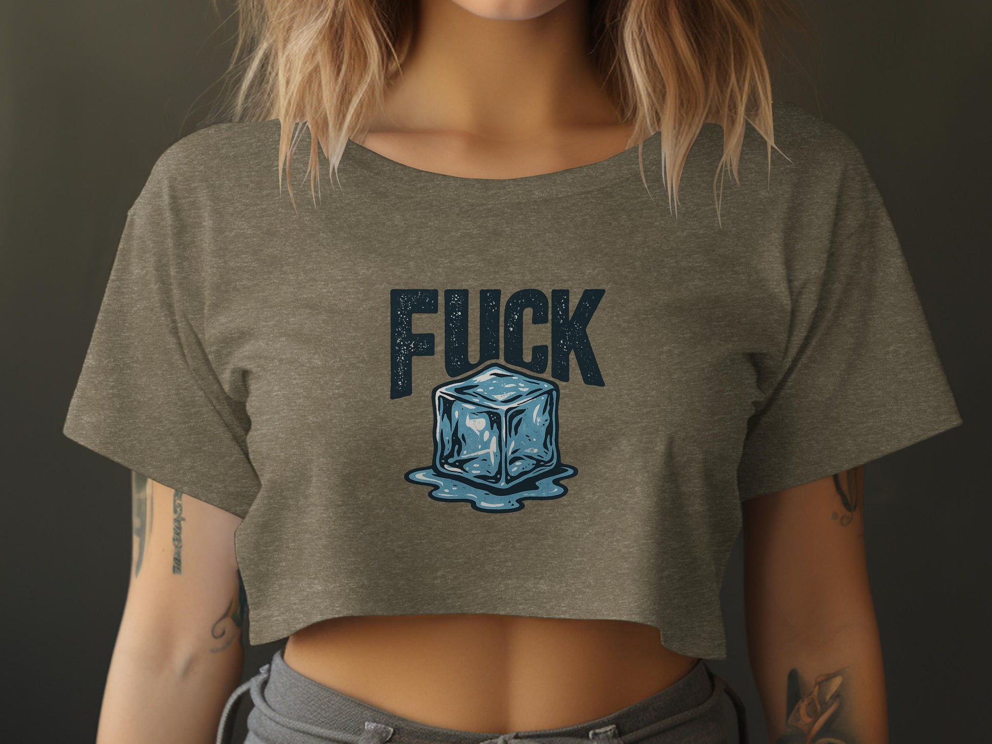 Ice Cube Graphic Fuck Crop Top product type