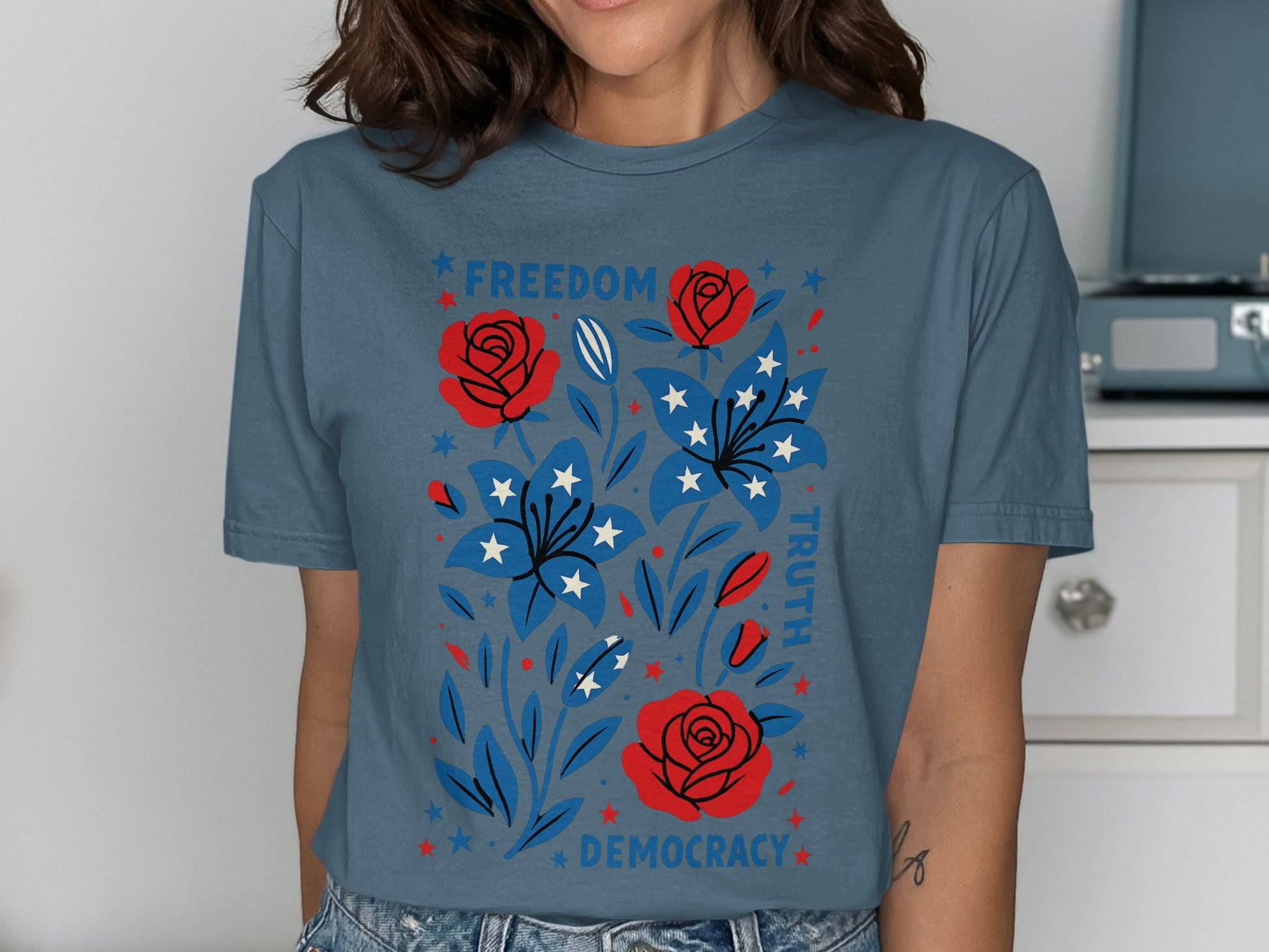 Freedom Truth Democracy Graphic Design T-shirt product