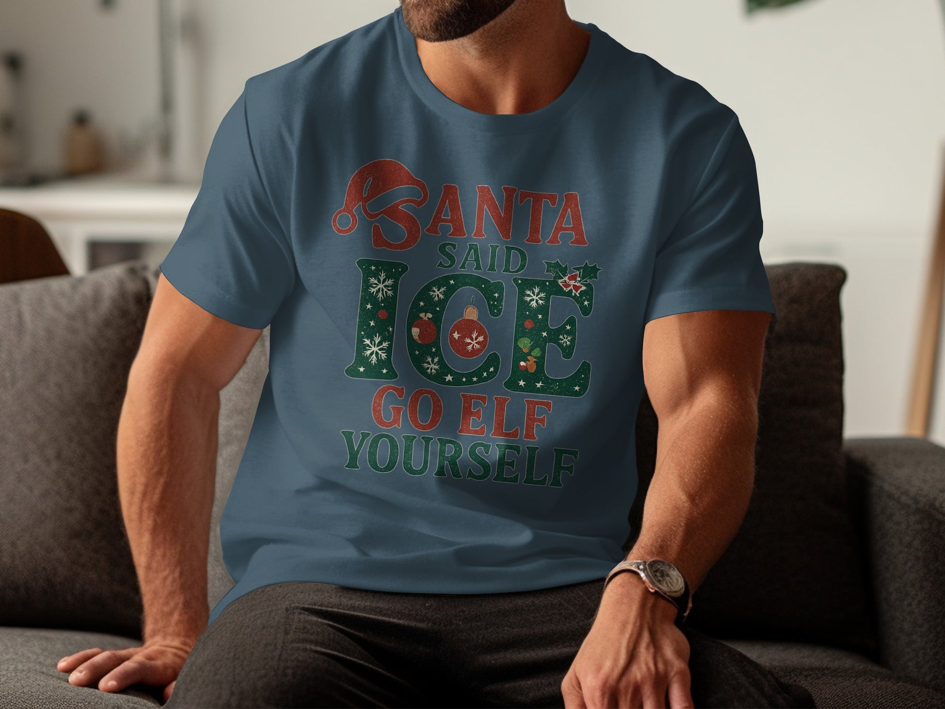 Santa Said Ice Go Elf Yourself Funny Christmas Shirt