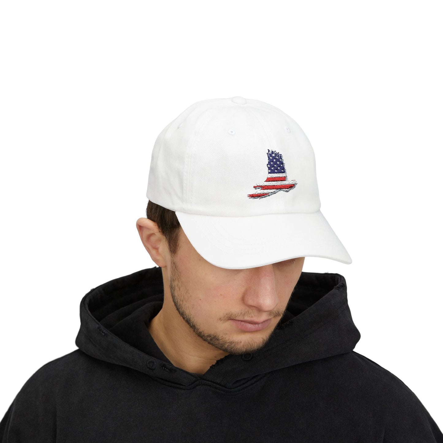 4th of July Classic Cap with American Flag Design, Patriotic Cap, Adjustable Hat, Gift for Dad, Summer Accessory, Independence Day