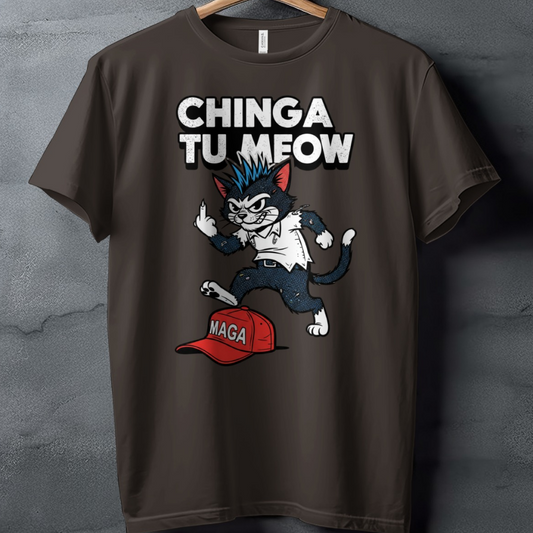 CHINGA TU MEOW Punk Cat MAGA Hat Middle Finger product type