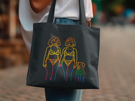 Vibrant Illustration Tote Bag for Everyday Shopping Product