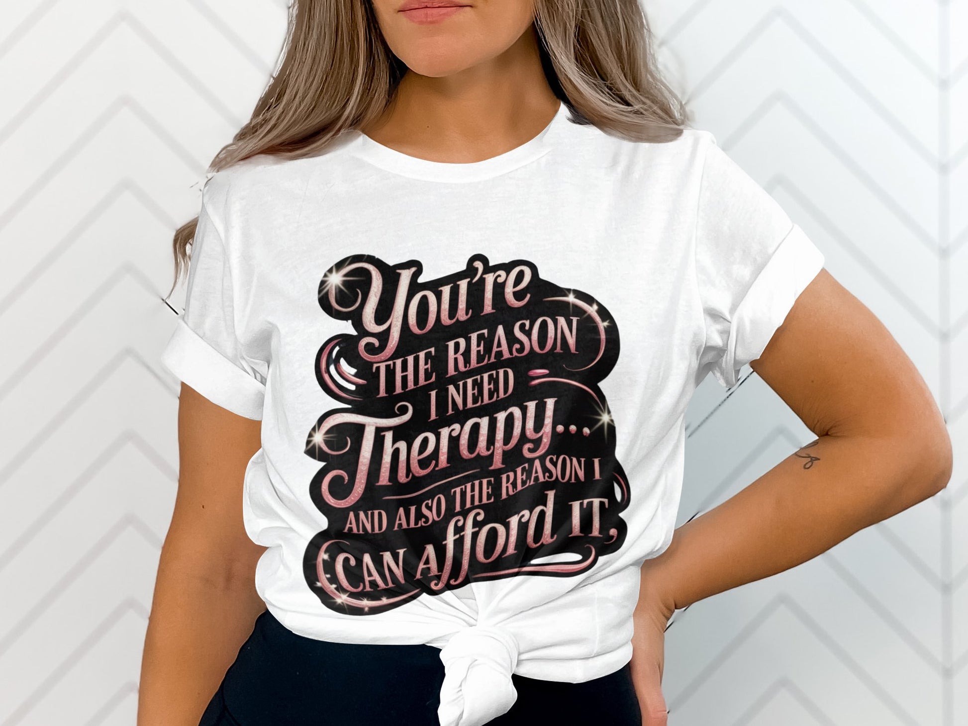 You're The Reason I Need Therapy Statement Shirt product type