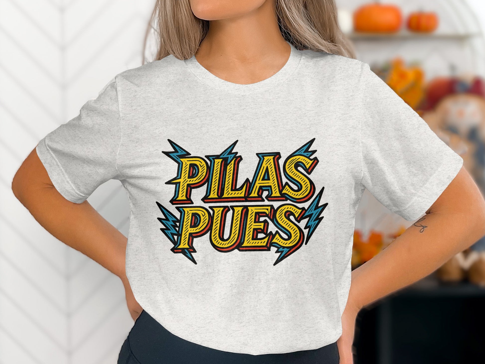 Bold Graphic Pilas Pues Casual Shirt product type