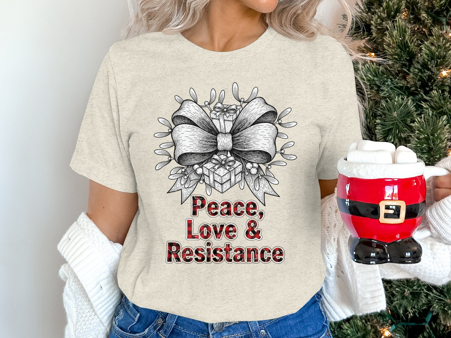 Peace Love and Resistance Graphic Tee