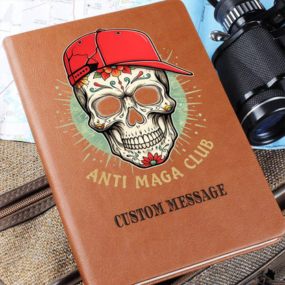 Copy Anti Maga Club Journal Gift Unique Graphic Vegan Leather Journal - Personalized Gift