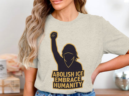 Abolish ICE Embrace Humanity Graphic Tee product