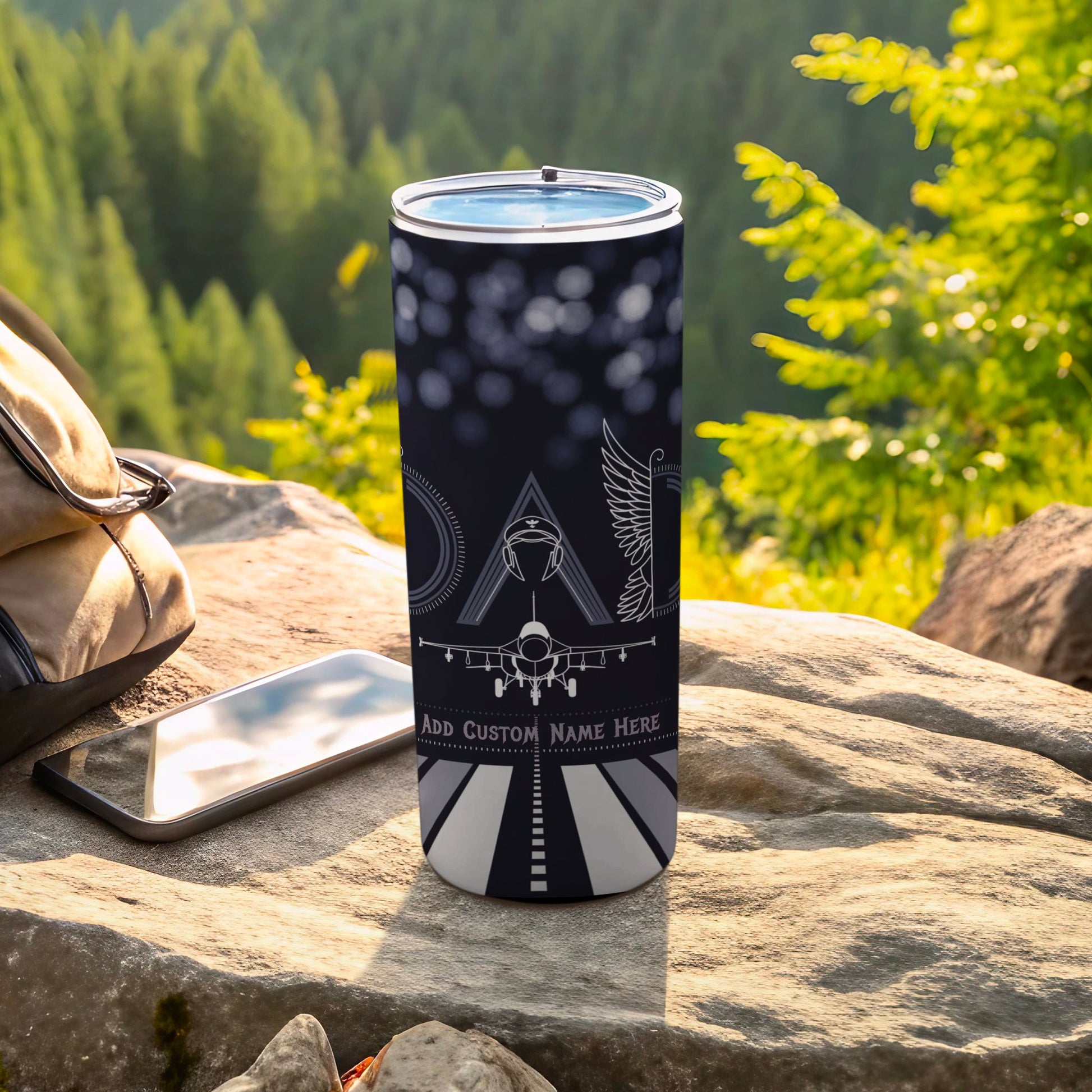Personalized Aviation Design Travel Tumbler product