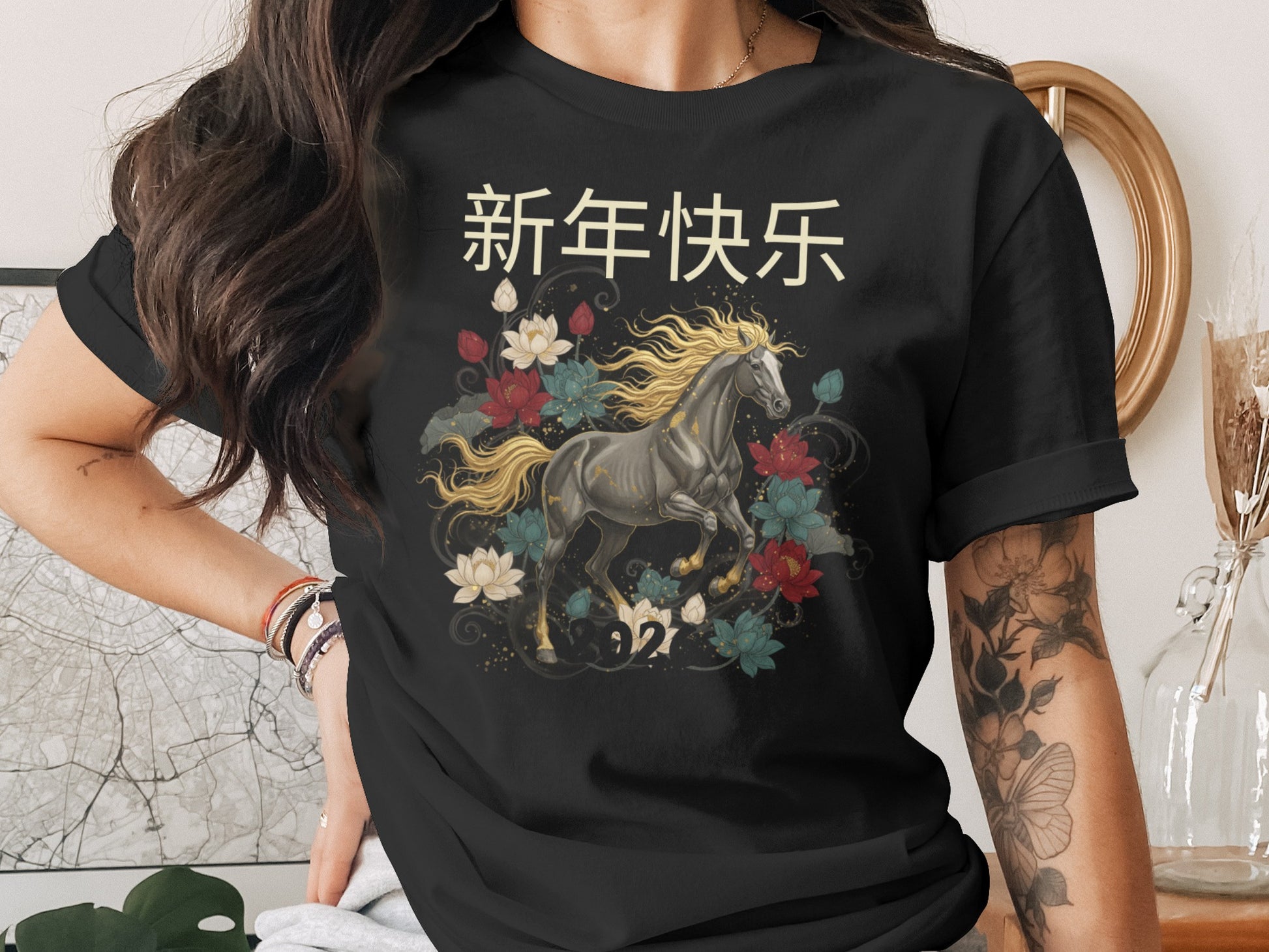 Embrace the Year of the Horse with Stunning Design Tee