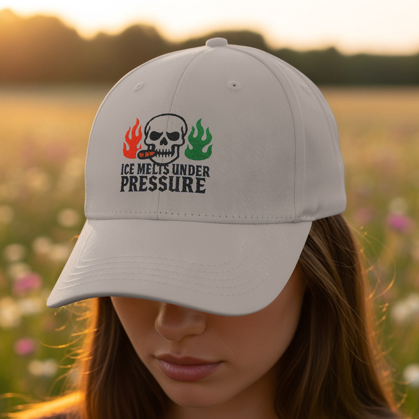 Ice Melts Under Pressure Skull Cap product