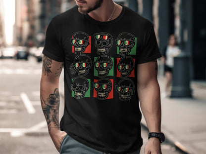 Skull Design T-Shirt with Stylish Cool Skull Art product type