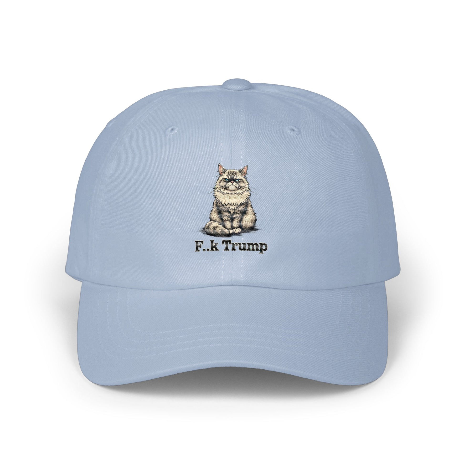 Cute Cat F k Trump Embroidered Baseball Cap product