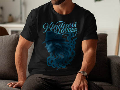 Kindness Is Louder T-shirt with Artistic Design