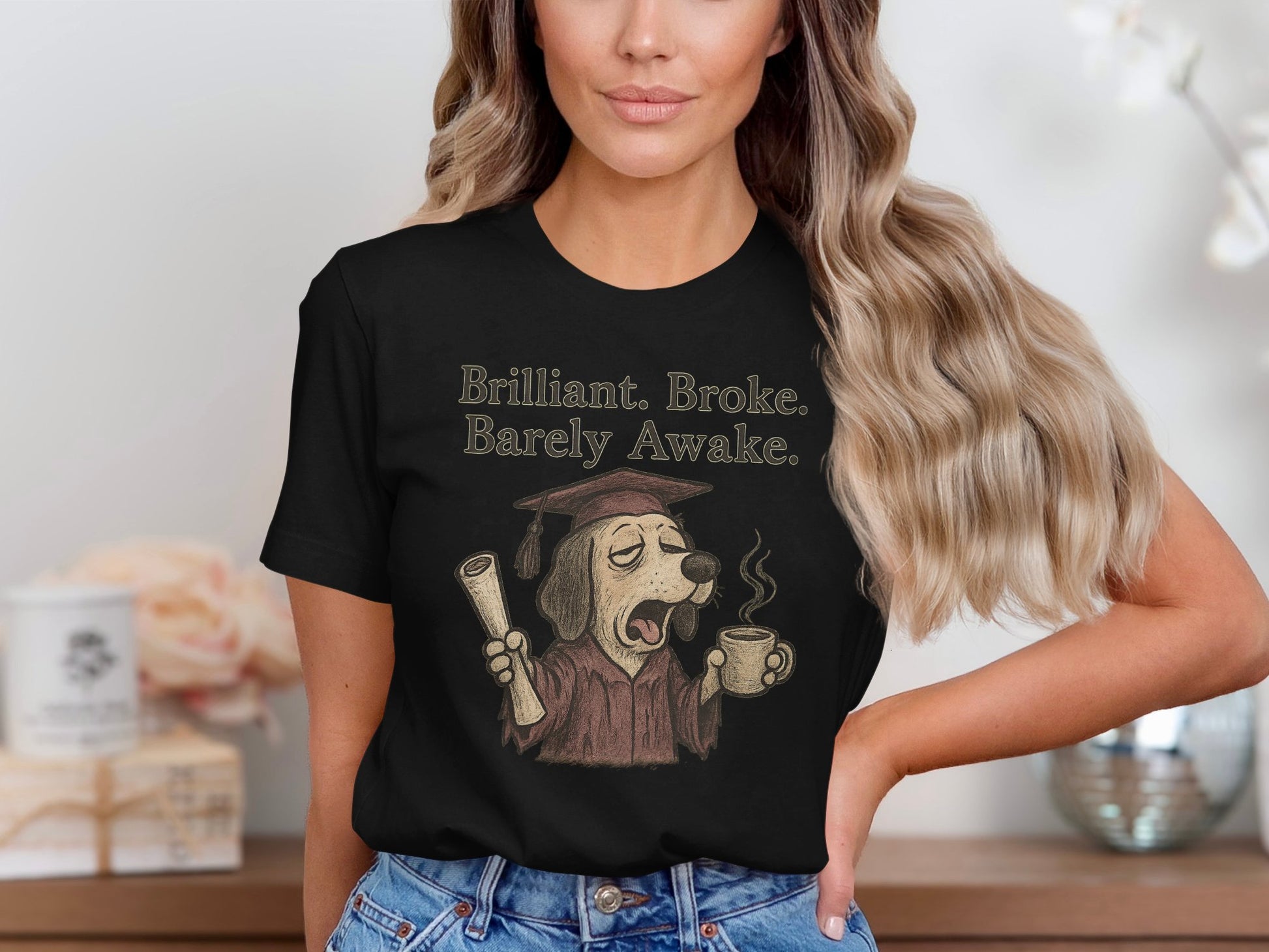 Brilliant Broke Barely Awake T-shirt product type