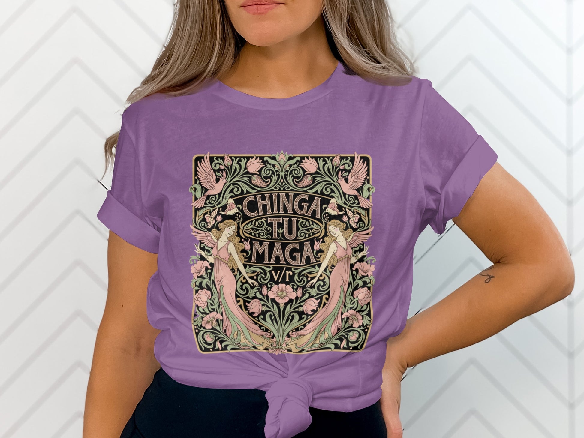 Chinga Tu Maga Graphic Tee For Stylish Trendy Look