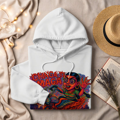 Vibrant Chingate Maga Graphic White Hoodie product