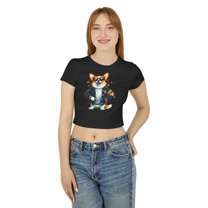 Cool Corgi Baby Tee, Cute Corgi T-Shirt, Dog Lover Apparel, Gift for Pet Owners, Summer Top, Casual Wear