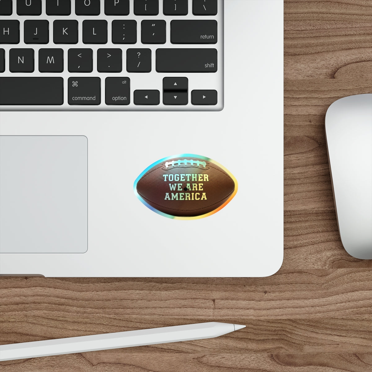 Together We Are America Football Sticker