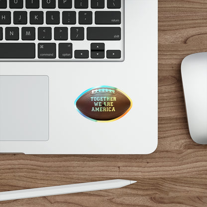 Together We Are America Football Sticker