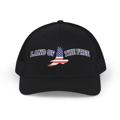 4th of JULY Patriotic Snapback Trucker Cap, Land of the Free Hat, Embroidered Cap for Independence Day, Casual Wear, Outdoor Activities