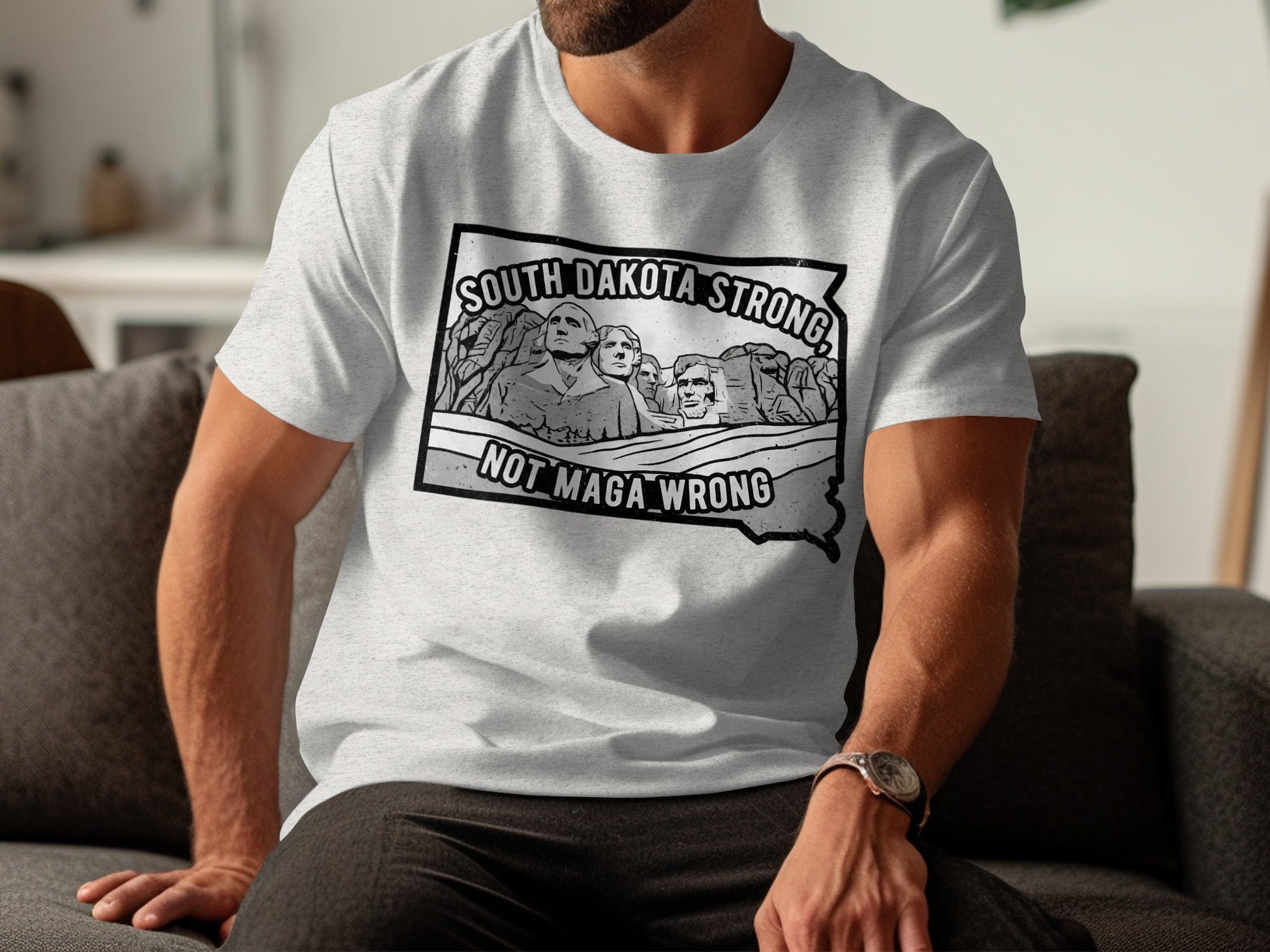 South Dakota Strong Not Maga Wrong T-Shirt product