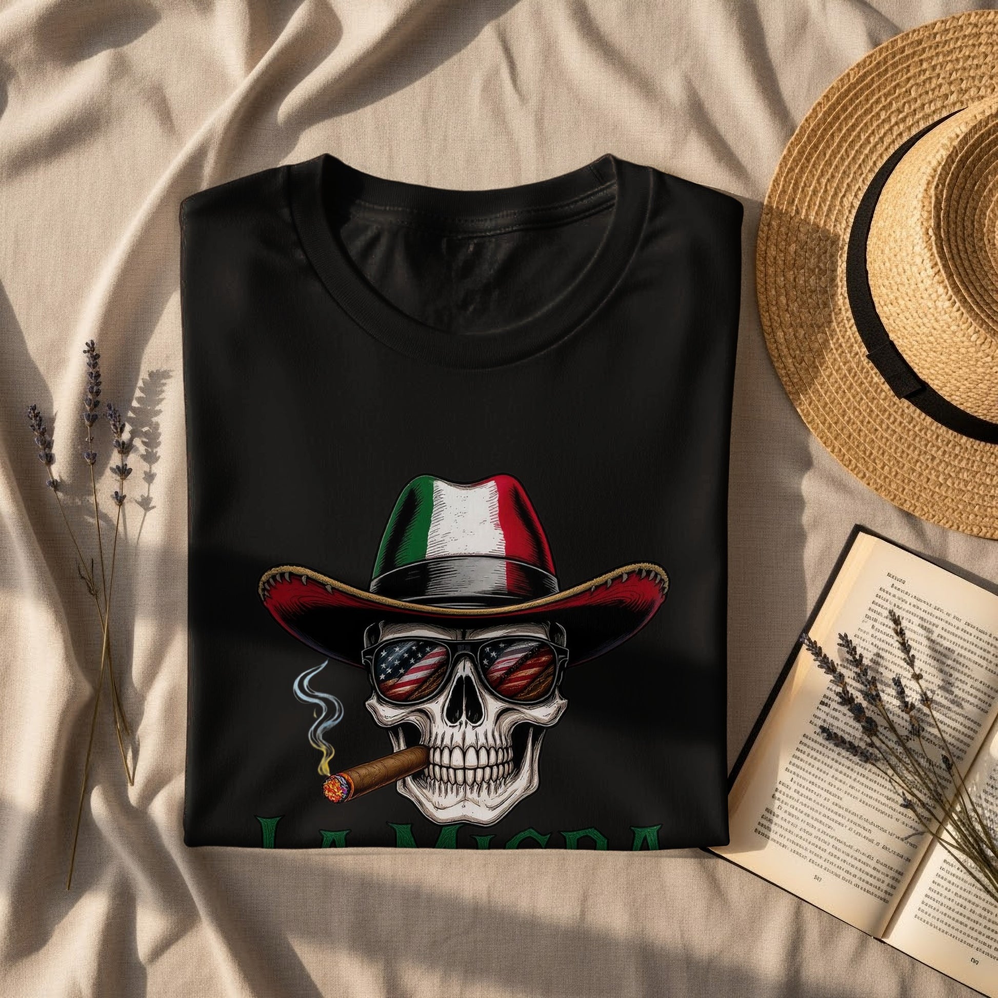 Skull Hat Design with Sunglasses Graphic T-Shirt product