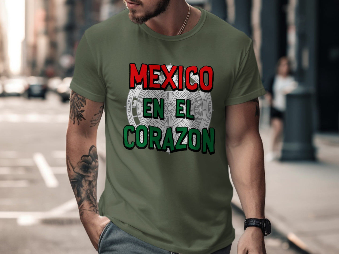 Mexico En El Corazon Graphic Tee Shirt product type