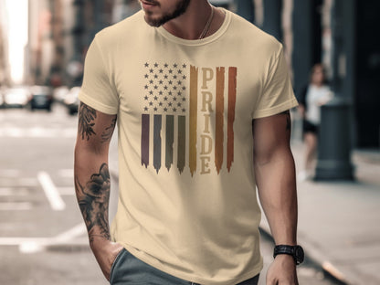 American Flag Pride Design Men's T-shirt product