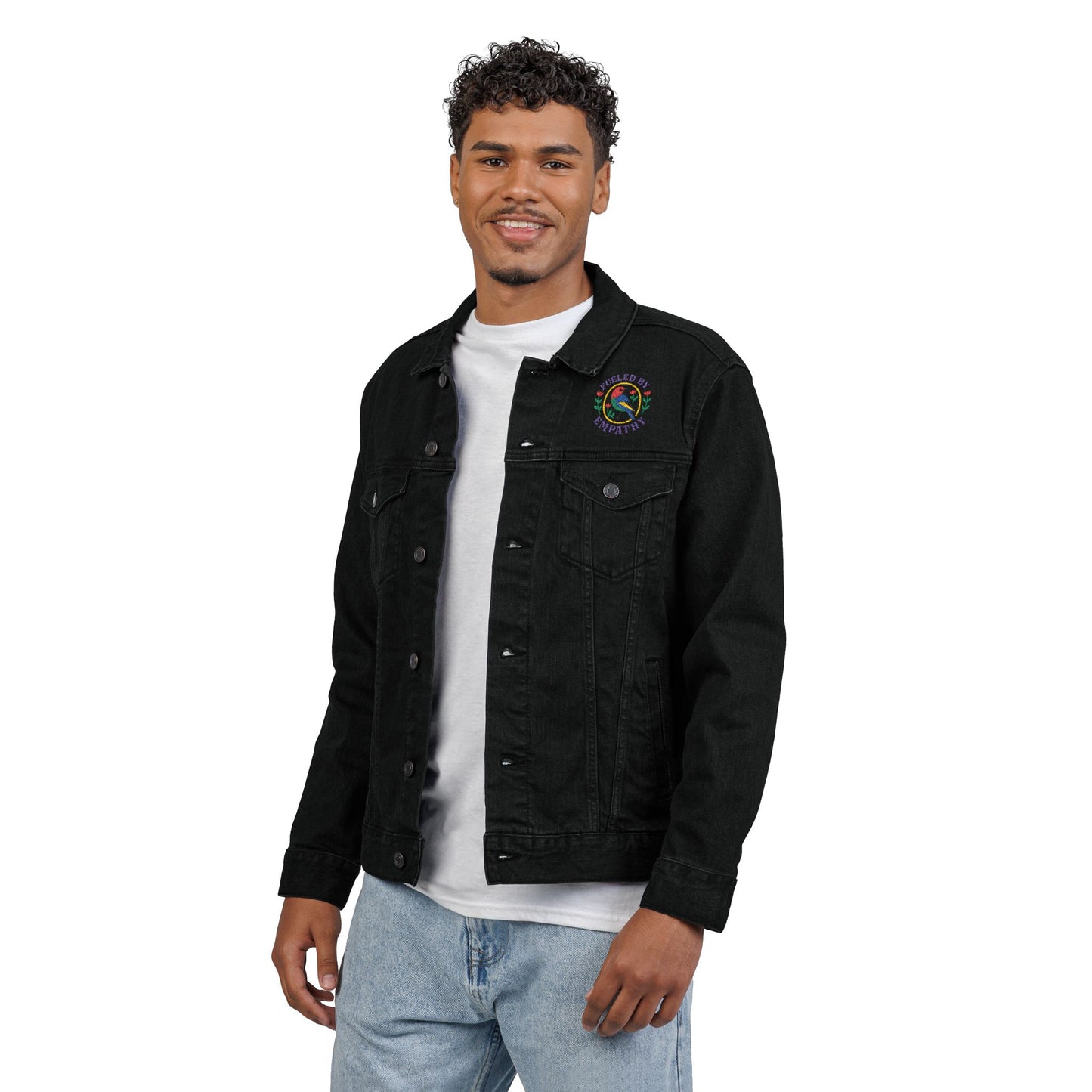 Embroidered Unisex Denim Jacket - Express Yourself with Unique Stitching, Casual Streetwear, Summer Festivals, Gifts for Trendsetters, [...]