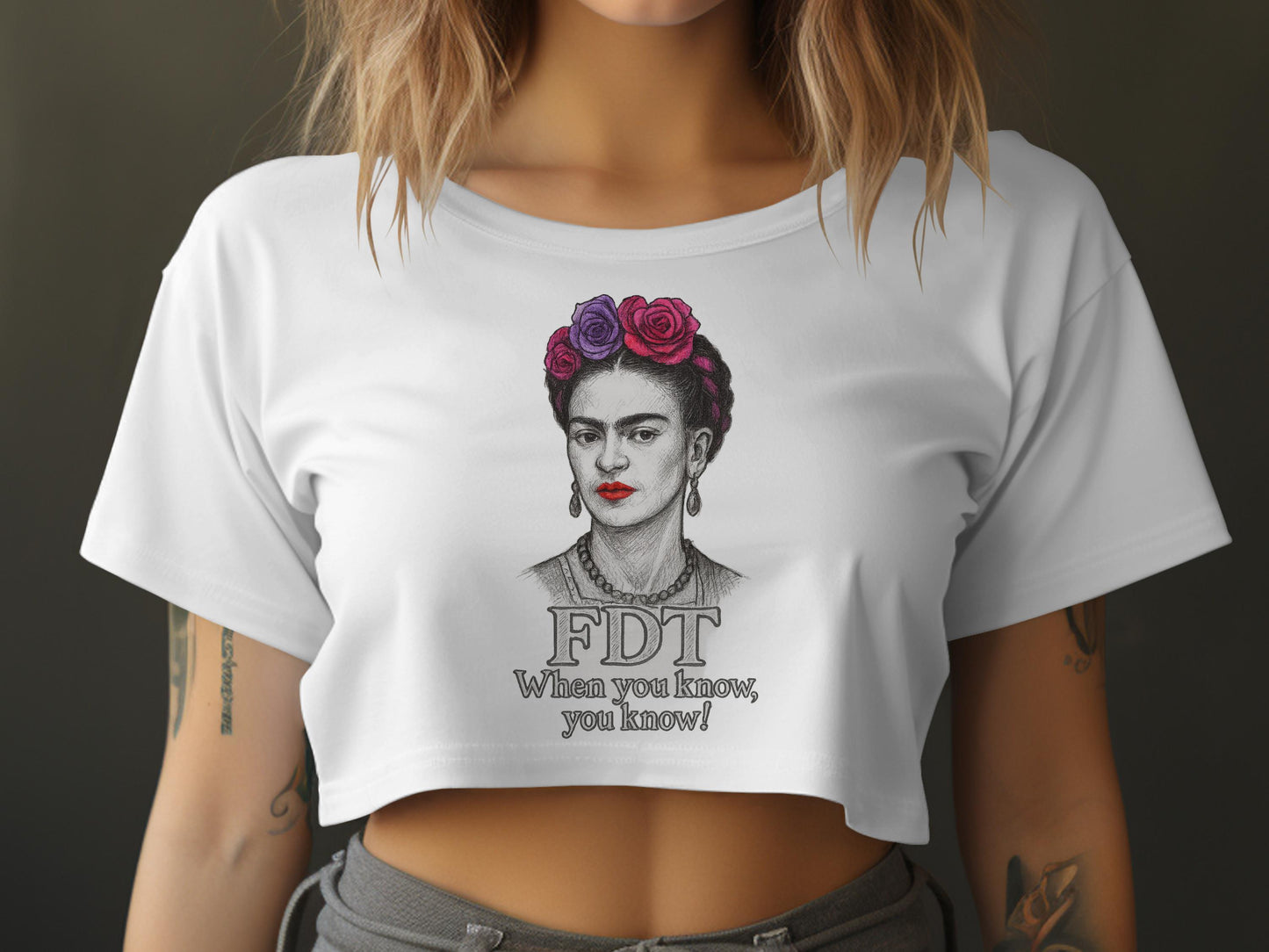 FDT When You Know You Know Graphic Crop Top product