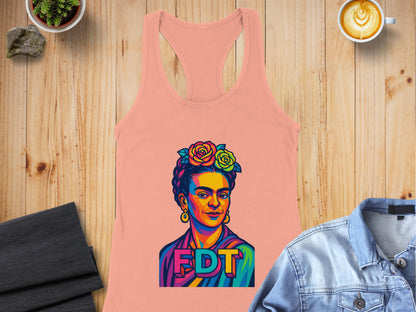 Colorful Frida Kahlo FDT Racerback Tank product