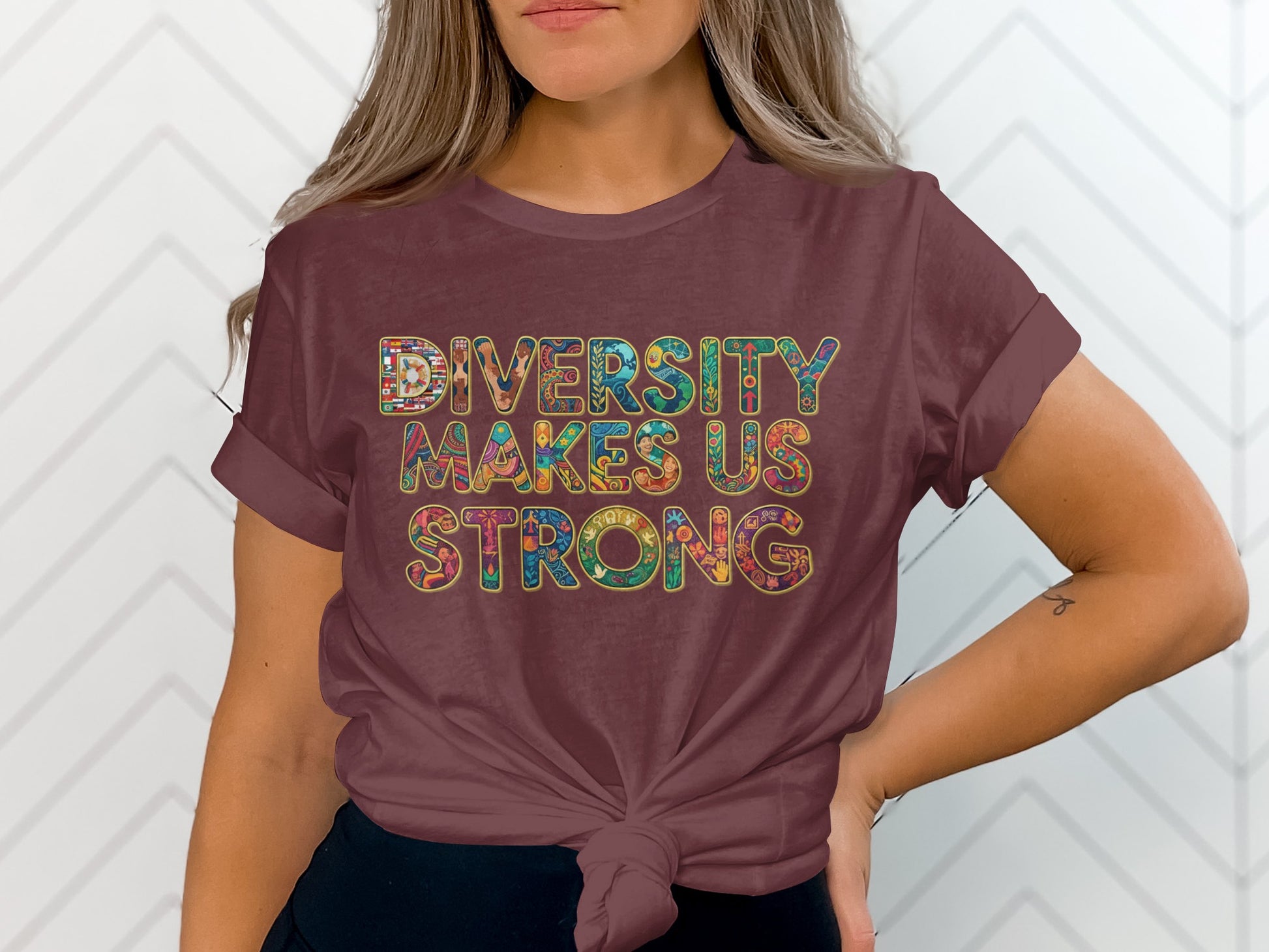 Diversity Makes Us Strong Graphic T-shirt