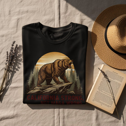 California Strong Not Maga Wrong Bear T-shirt product type