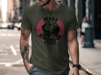 Make Kindness Loud Graphic T-shirt Bold Design