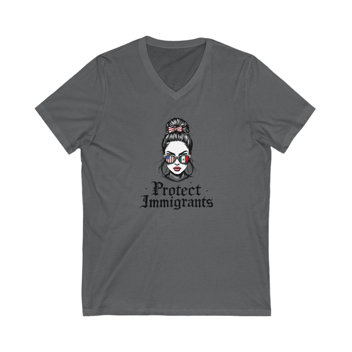 Protect Immigrants Graphic V-Neck T-Shirt product