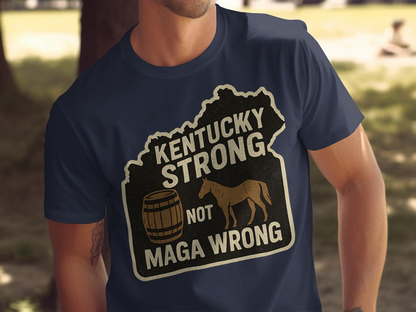 Kentucky Strong Not Maga Wrong Graphic T-shirt product