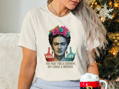 Frida Kahlo Maga Ice Unique Graphic T-shirt