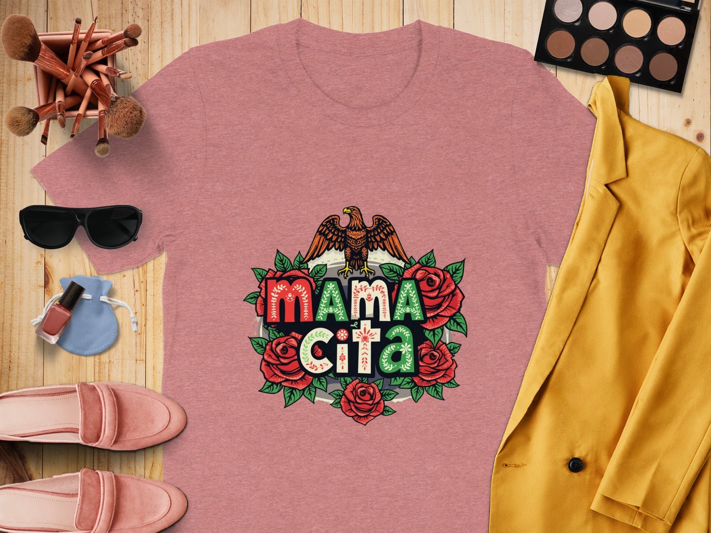 Mama Cita Floral Design Short Sleeve T-shirt product type