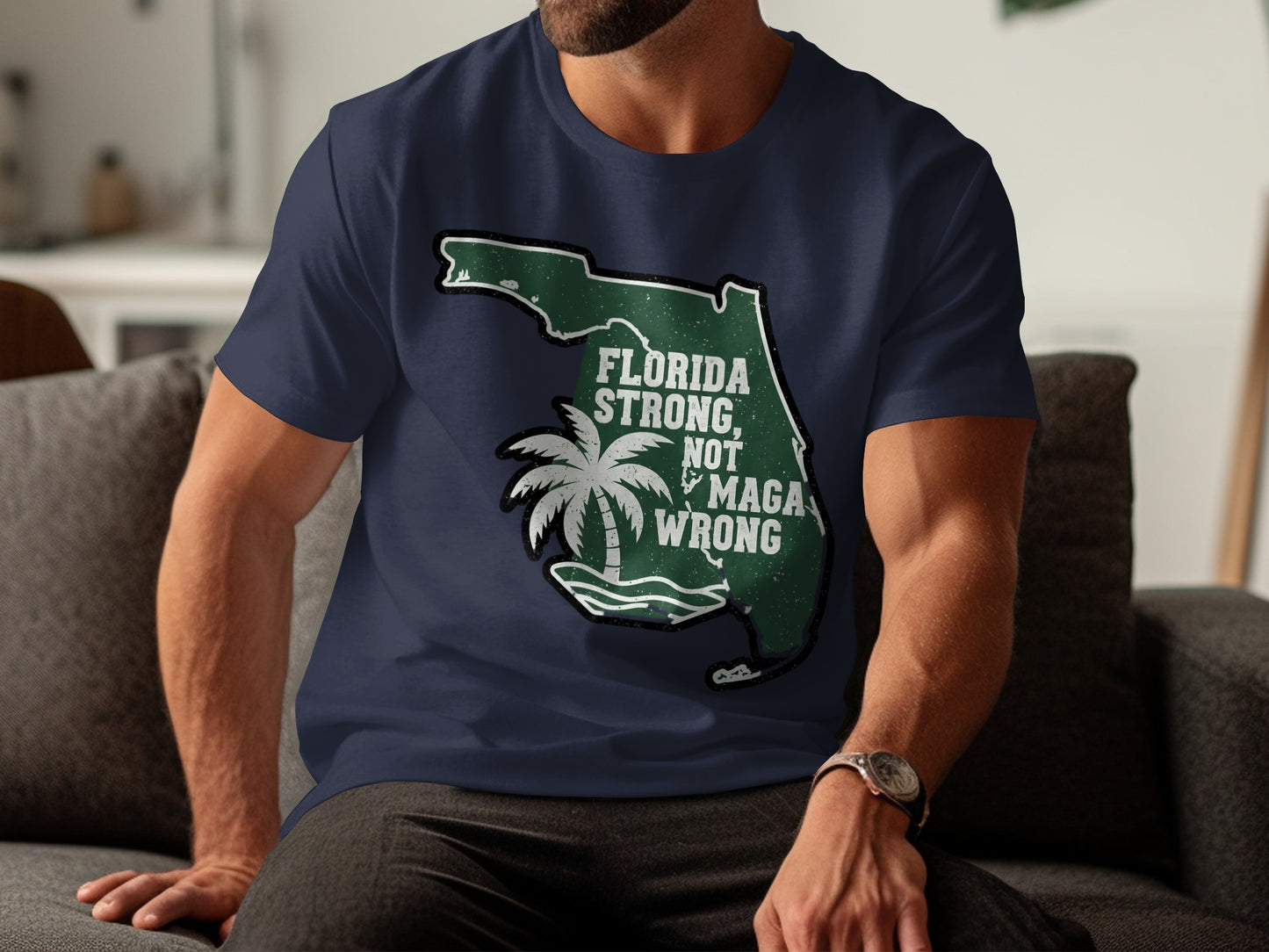 Florida Strong Not Maga Wrong Graphic T-Shirt product