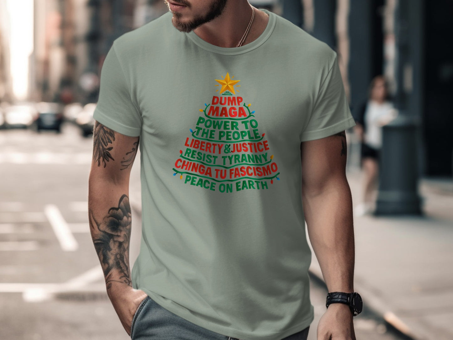 Christmas Tree Dump MAGA Liberty Justice Tyranny Product