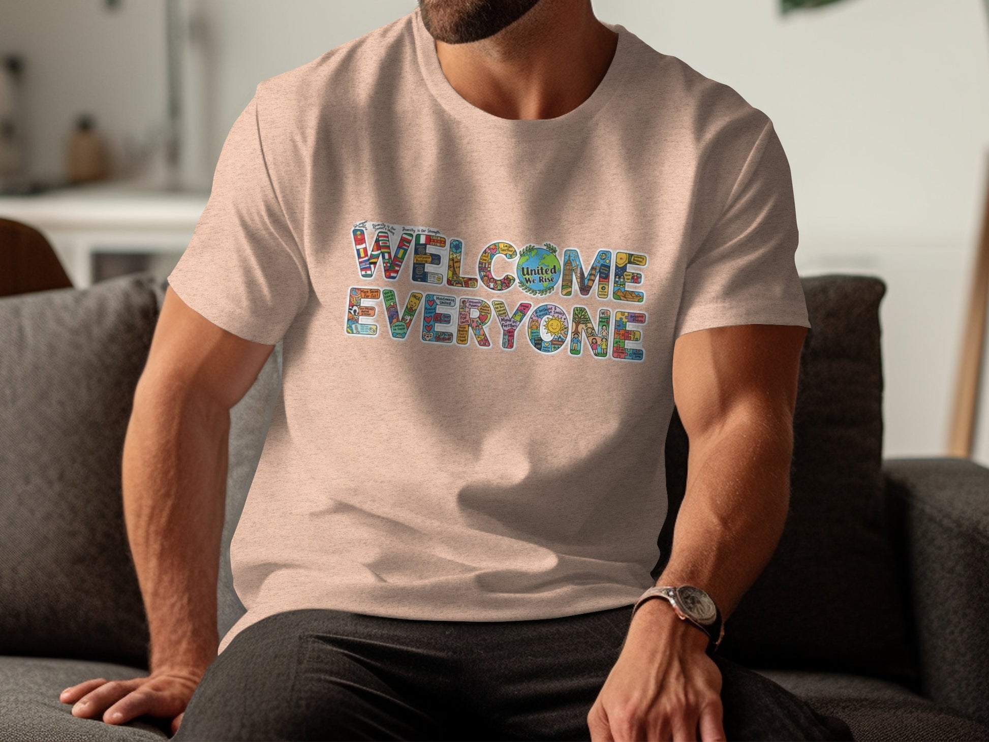 Welcome Everyone Graphic Tee Makes a Bold Statement