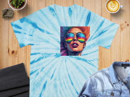 Colorful Artistic Face with Sunglasses T-shirt product type