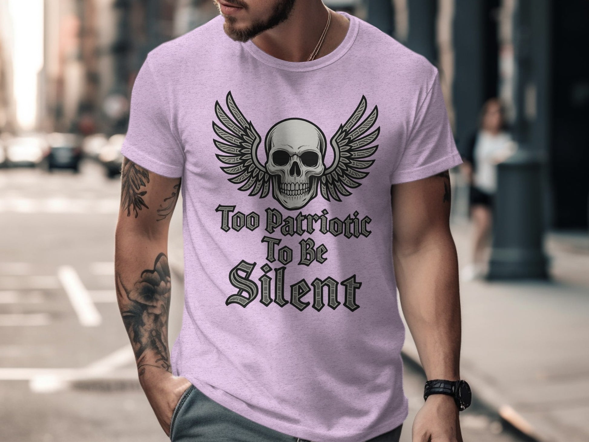 Too Patriotic To Be Silent Graphic T-Shirt