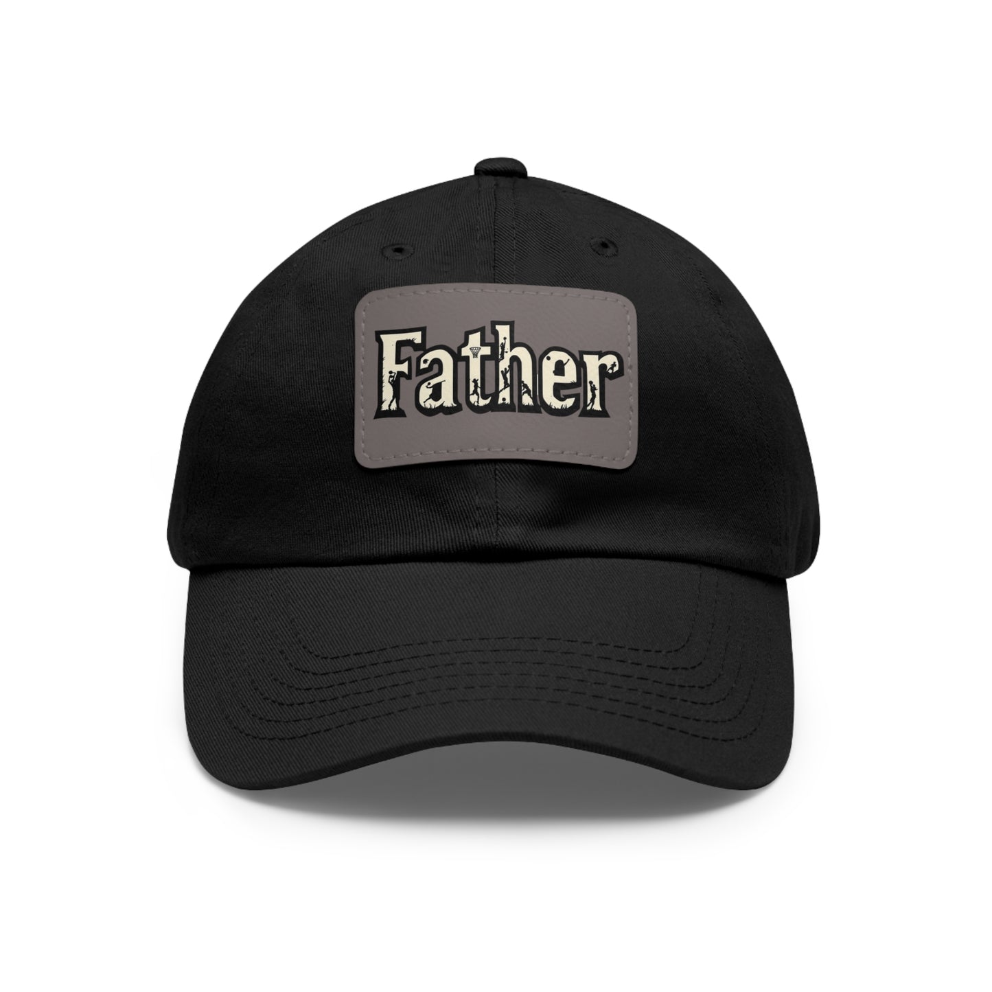 Father Leather Patch Dad Hat - Casual Cap for Dads