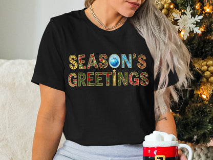 Season's Greetings Festive Holiday T-Shirt