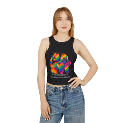 Pride tank top Vibrant Art Racerback Tank, Colorful Summer Top, LGBTQ+ Pride Apparel, Festival Wear, Casual Summer Outfit, Unique Gift Idea