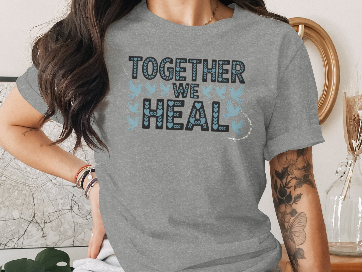 Together We Heal Dove Design T-Shirt
