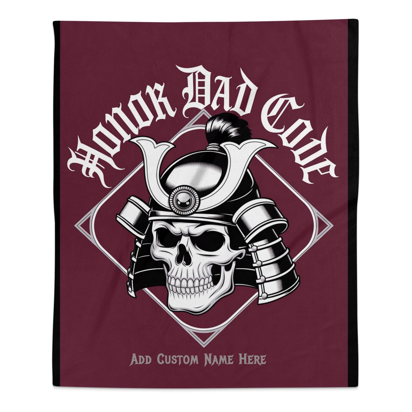 Honor Dad Code Samurai Skull Blanket product type