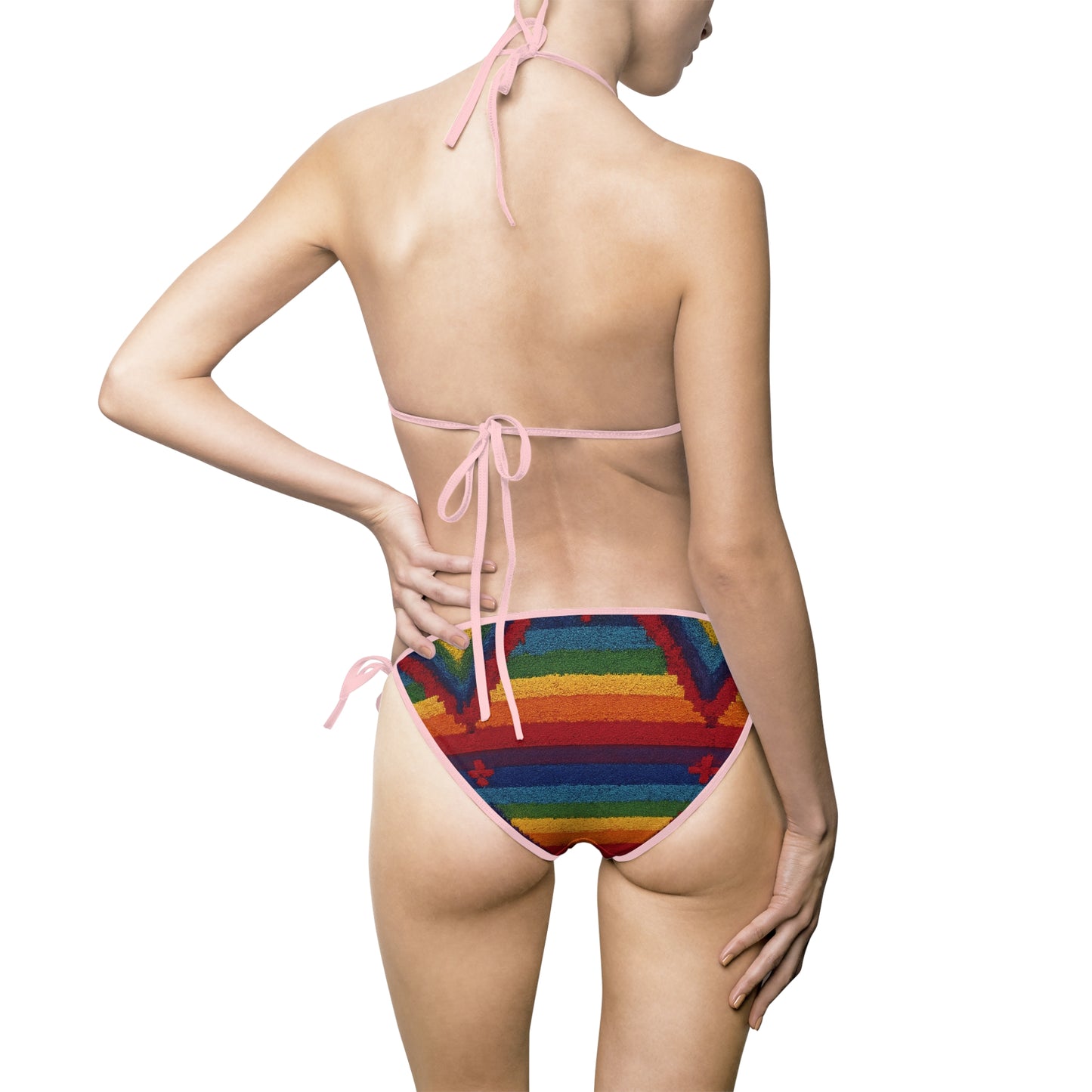 Pride Vibrant Women's Bikini Swimsuit, Summer Swimwear, Pool Party Attire, Beach Vacation Outfit, Festival Swim Set
