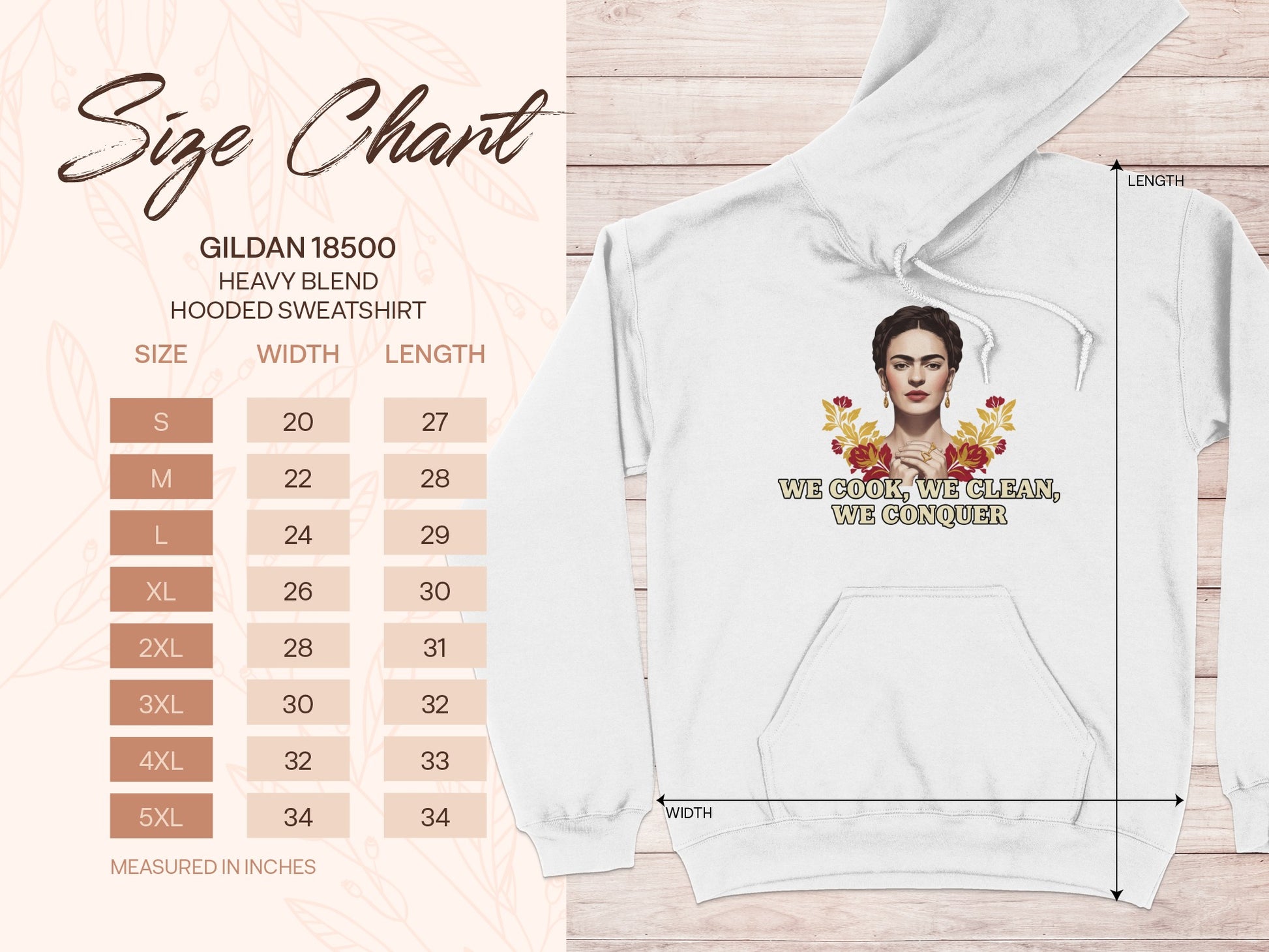 We Cook We Clean We Conquer Hooded Sweatshirt